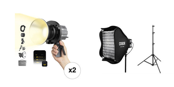 COLBOR 2 light kit: Studio lighting kit for beginners, under $400