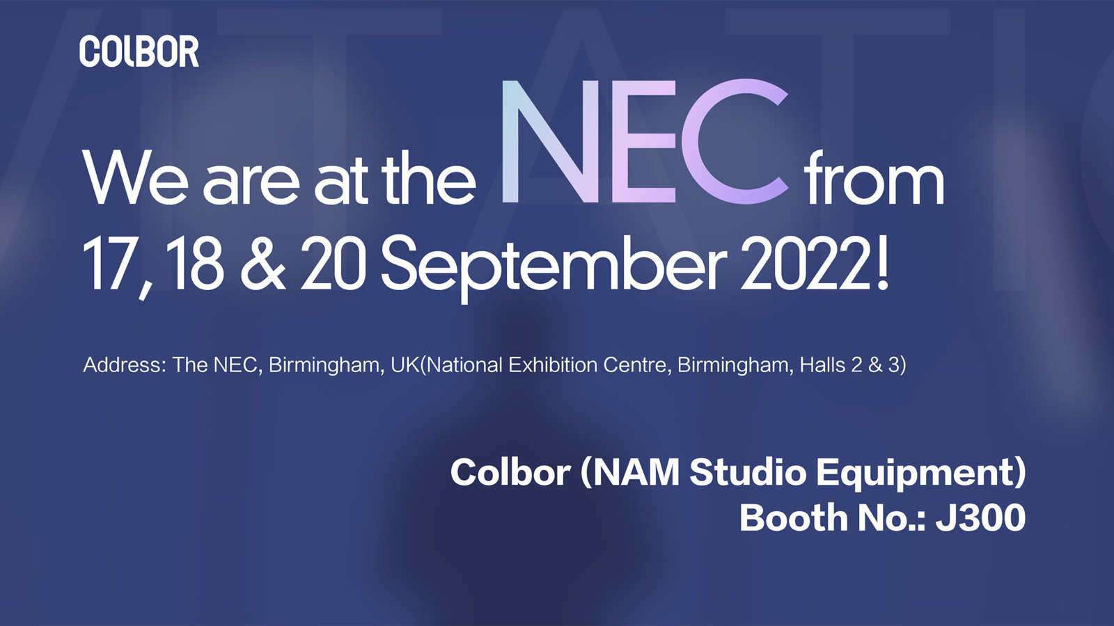 COLBOR CL60 will be exhibited at the NEC show on Booth No. J300.