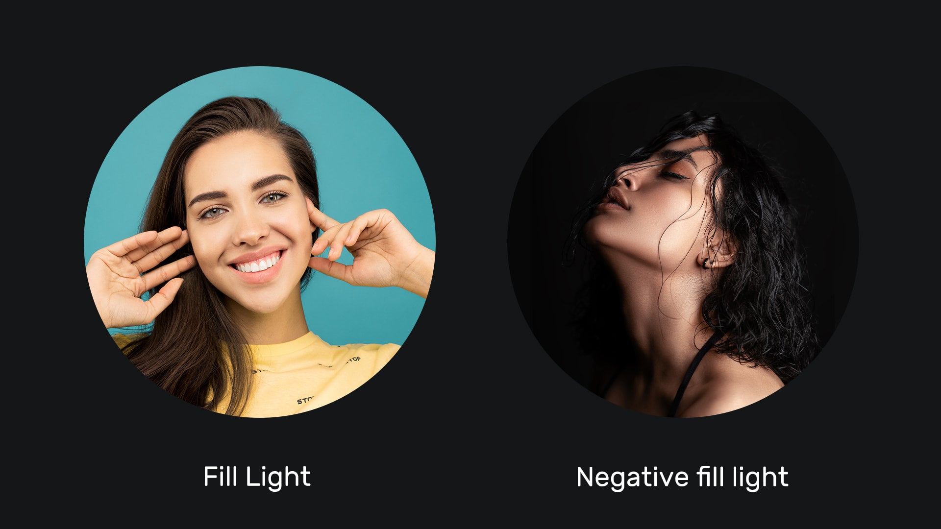 Fill light vs negative fill light