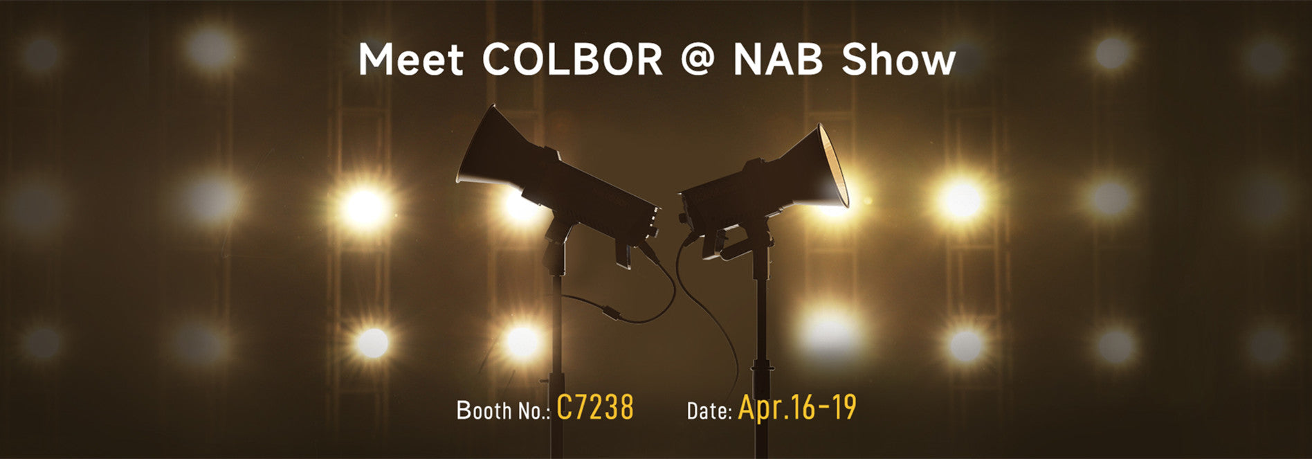 COLBOR will showcase the latest video lights at Booth #C7238 from Apr. 16-19 at the upcoming NAB Show at LVCC Central Hall, Las Vegas, US.