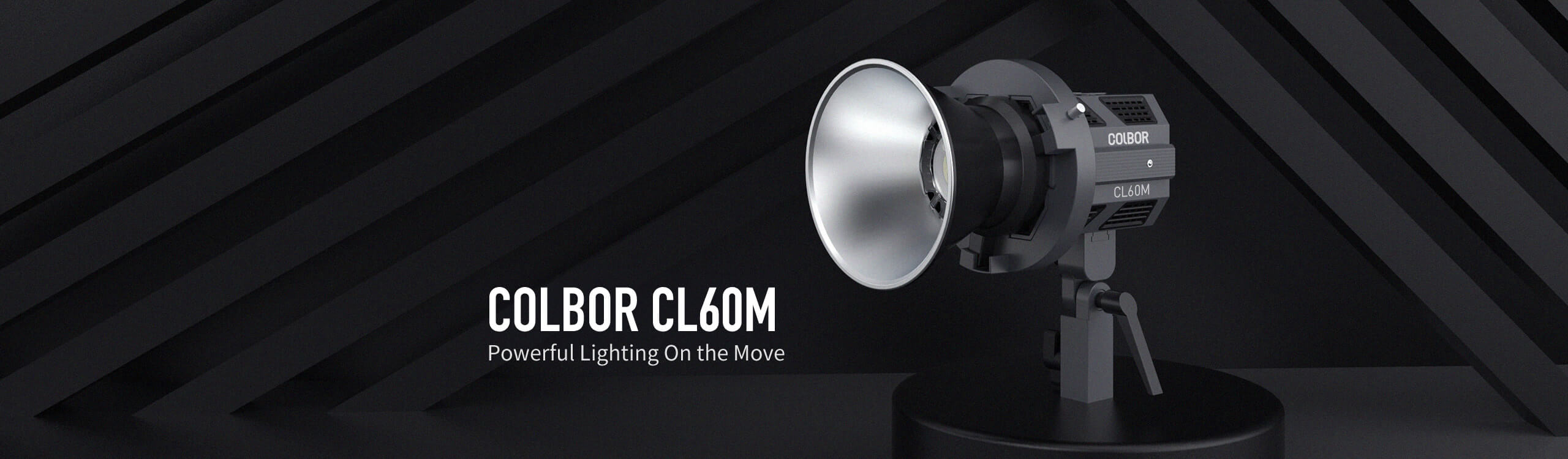 COLBOR CL60M studio light for video shooting comes with a Bowen-mount adapter, a standard reflector, and a light base.