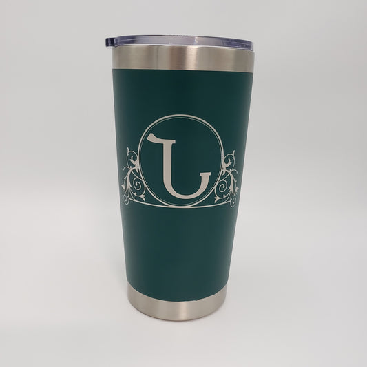 Monogram 20 Oz Tumbler Engraved With Name