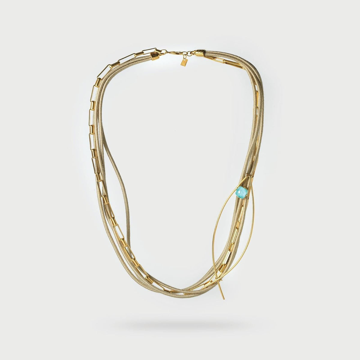 Women Iconic Gold Bead Necklace | Enamel Charms Gold Ball Chain | Vita Isola