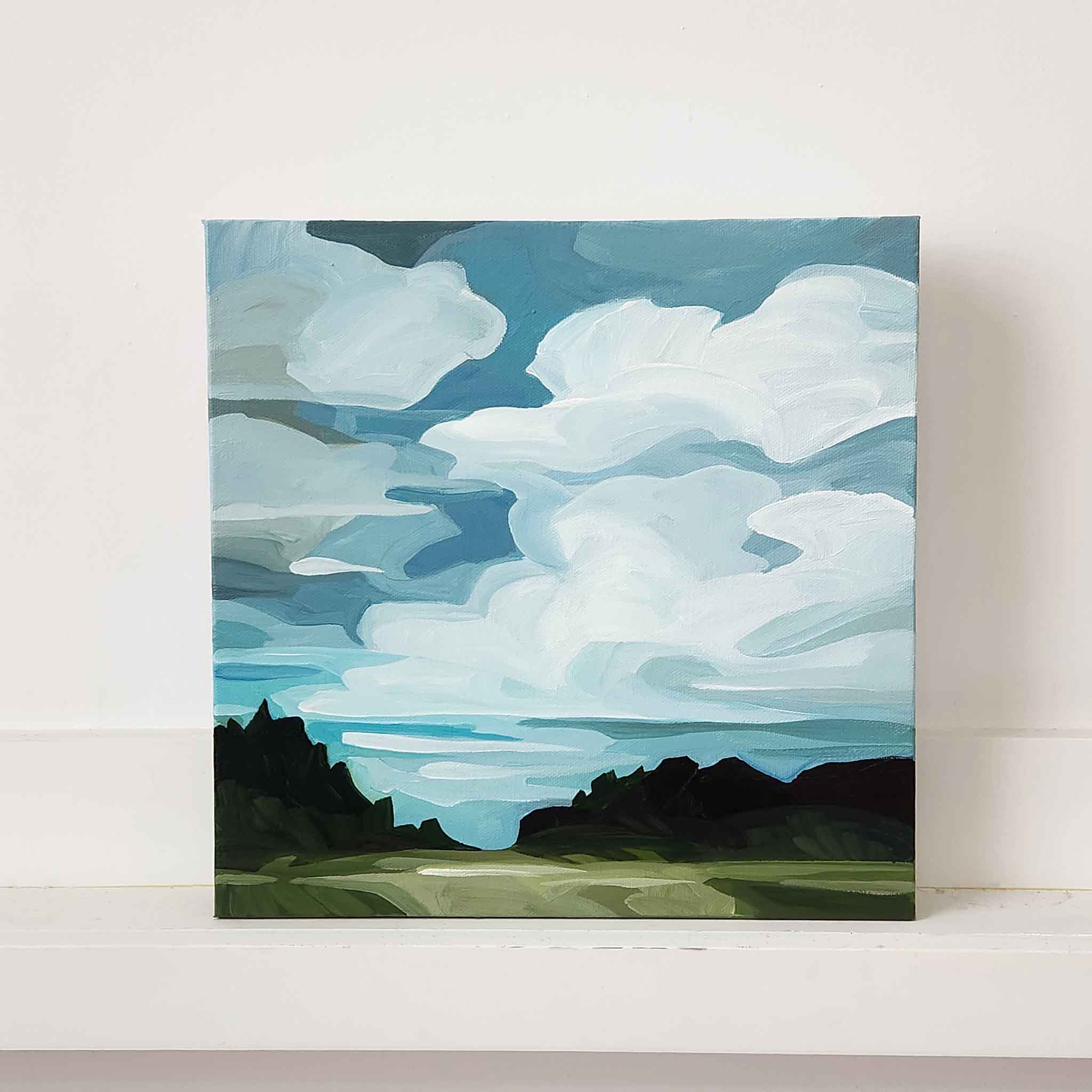 acrylic sky painting abstract landscape 12-2