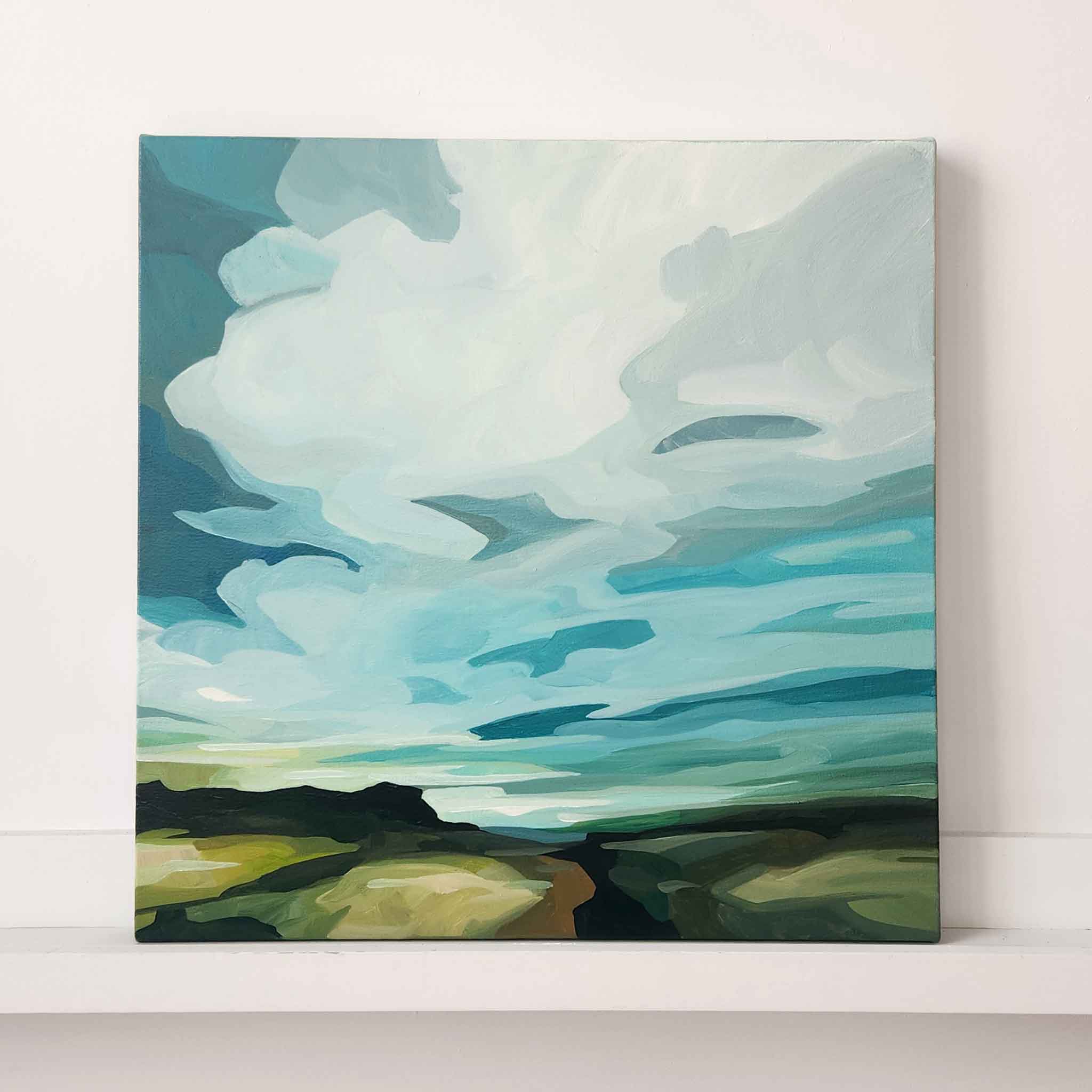 wide open abstract landscape painting