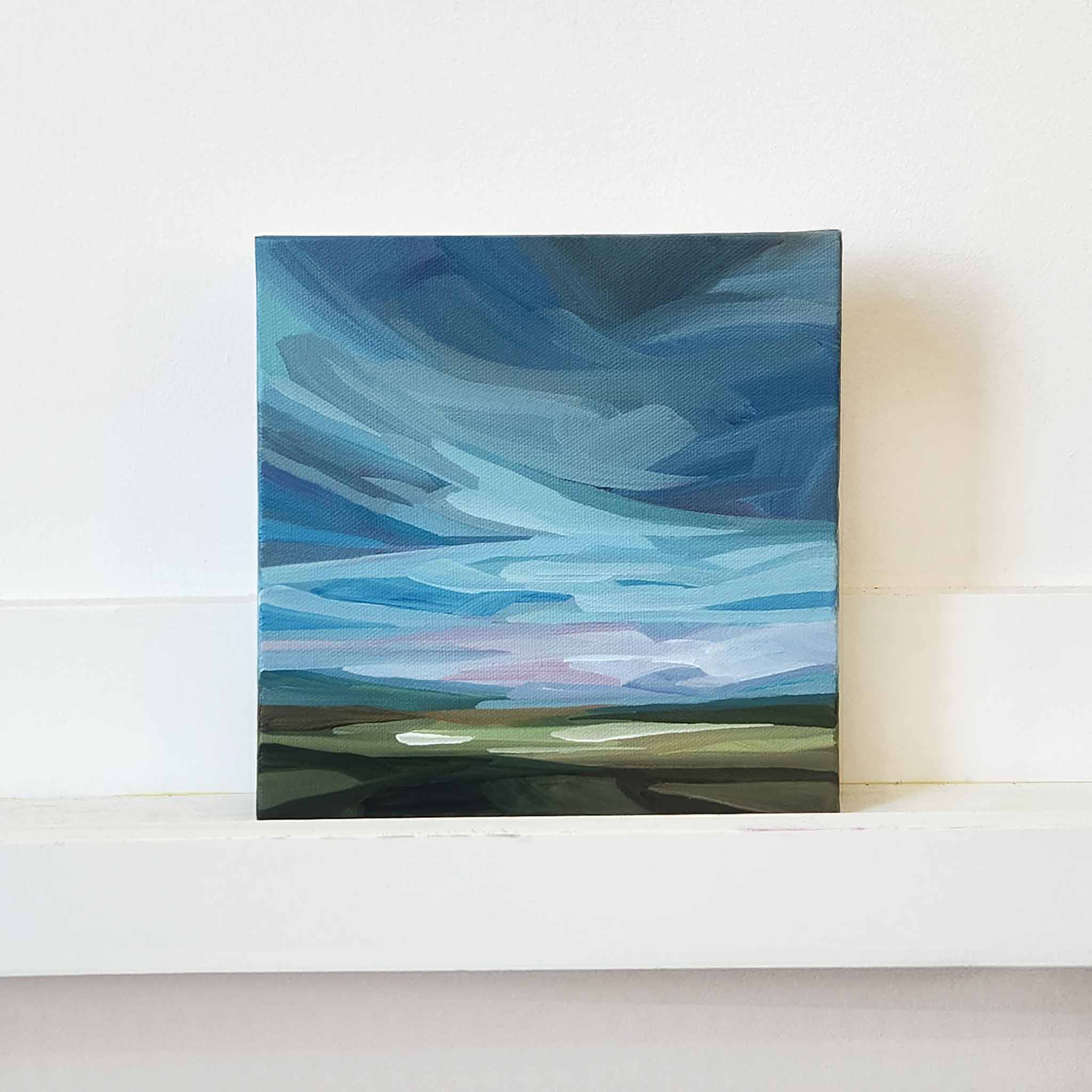 small modern abstract landscape painting