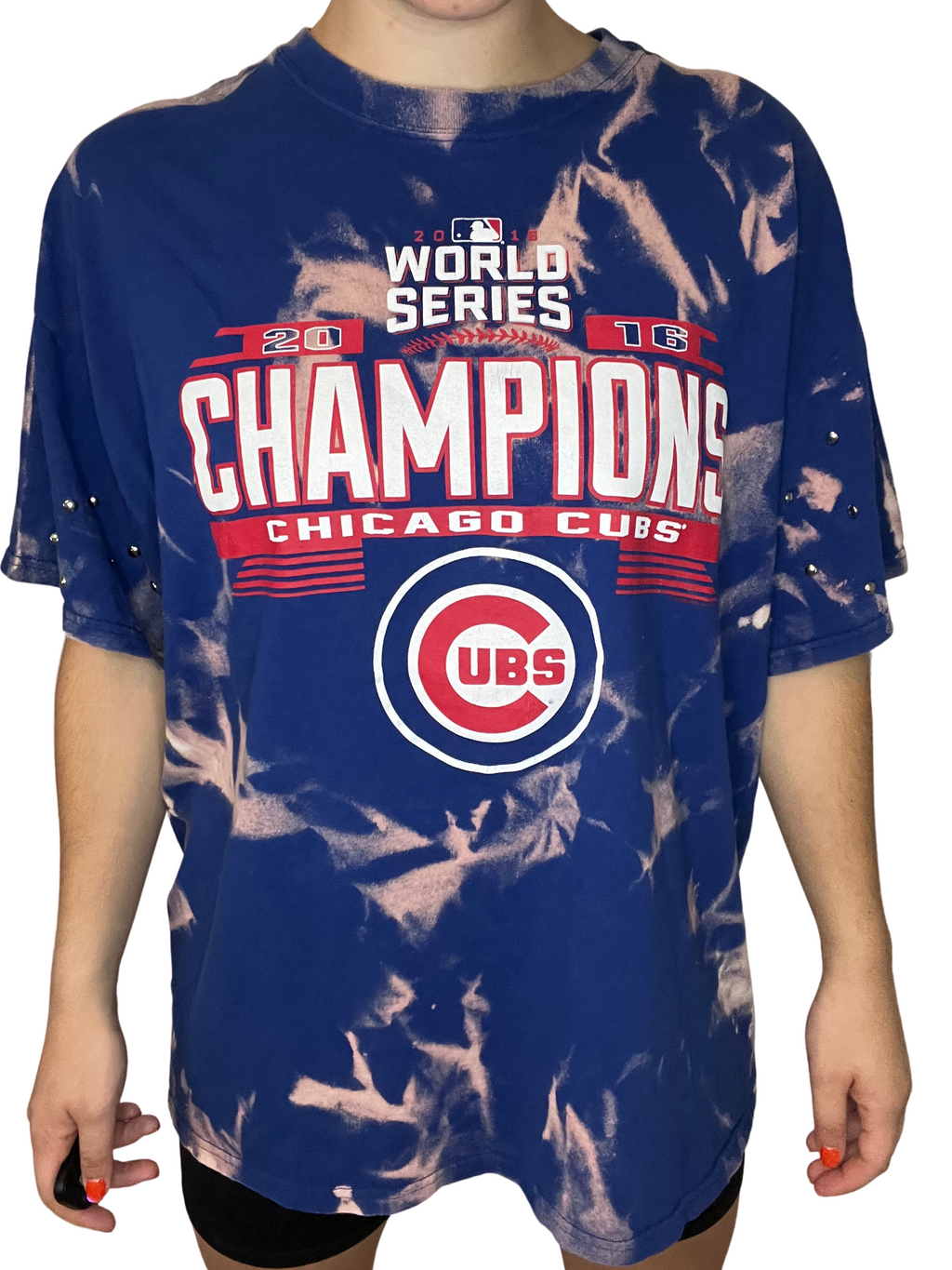 Chicago Cubs “North Side” Bleached Shirt – Kampus Kustoms