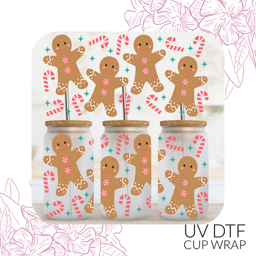 Gingerbread UV DTF Wrap