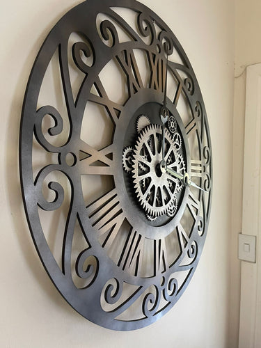 Large Steam Punk Mandala Clock – Periwinkle Studio