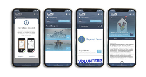 Screenshot of the Island Brands Passport App