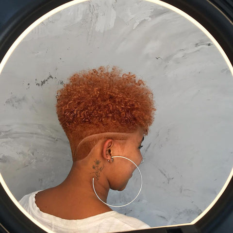 fade for short curly hair