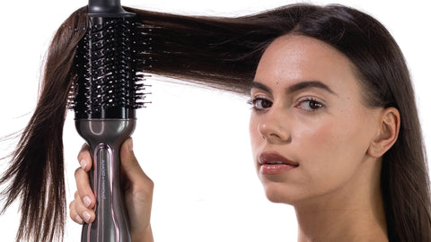 how to straighten hair with blowout brush
