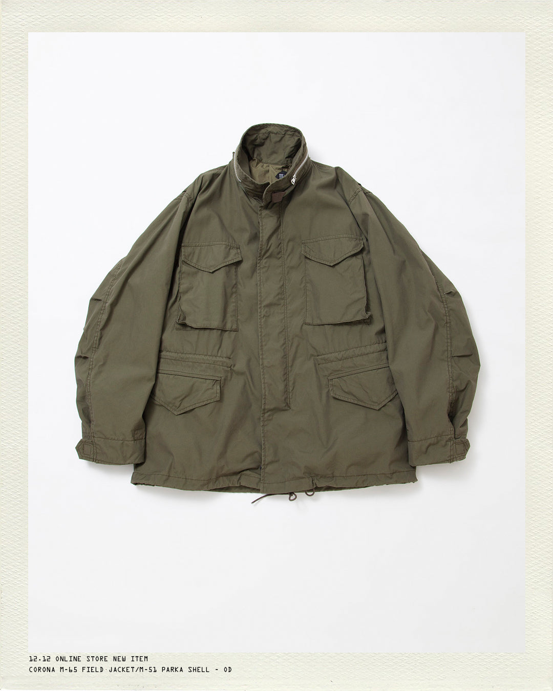 12.12 ONLINE STORE NEW ITEM/CORONA・M-65 FIELD JACKET – THE CORONA UTILITY