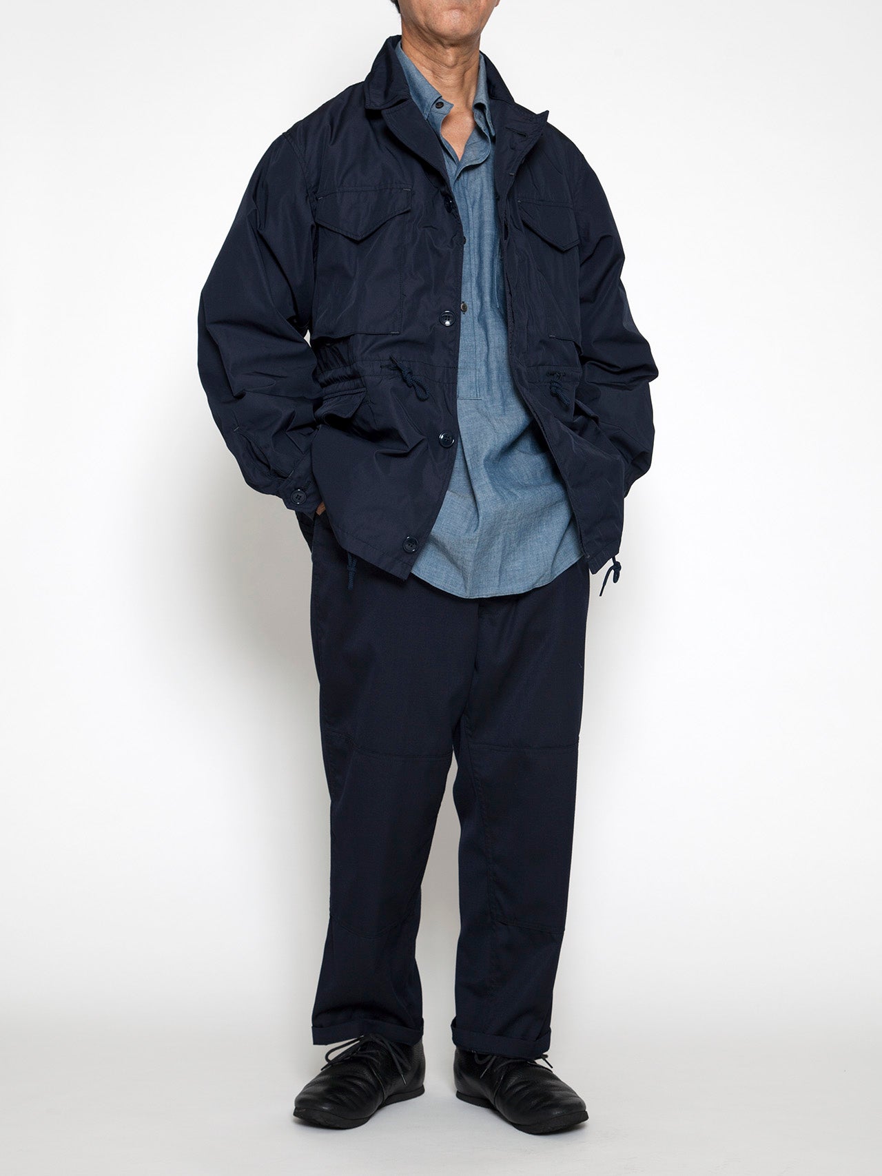 CJ007 - CORONA・M-43 Field Jacket / Ester Gabardine - Navy – THE