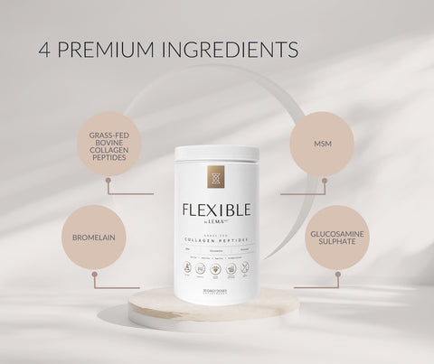 4 premium ingredients FLEXIBLE collagen supplements