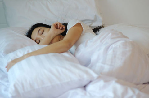 Woman in bed sleeping