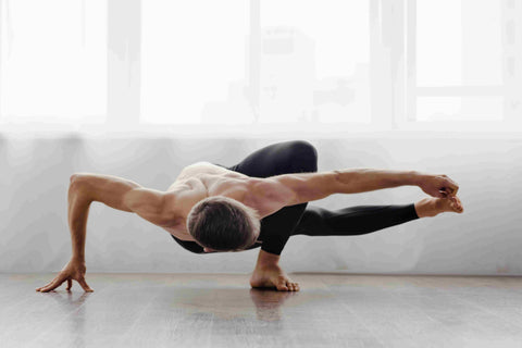 Man in yoga pose