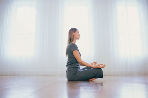 Woman meditating