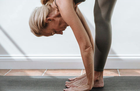 Mature woman doing yoga