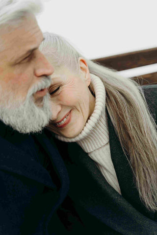 Older man with woman