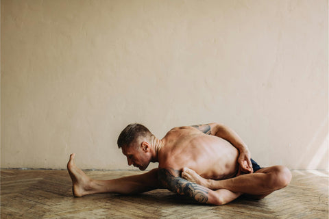 Man doing yoga pose