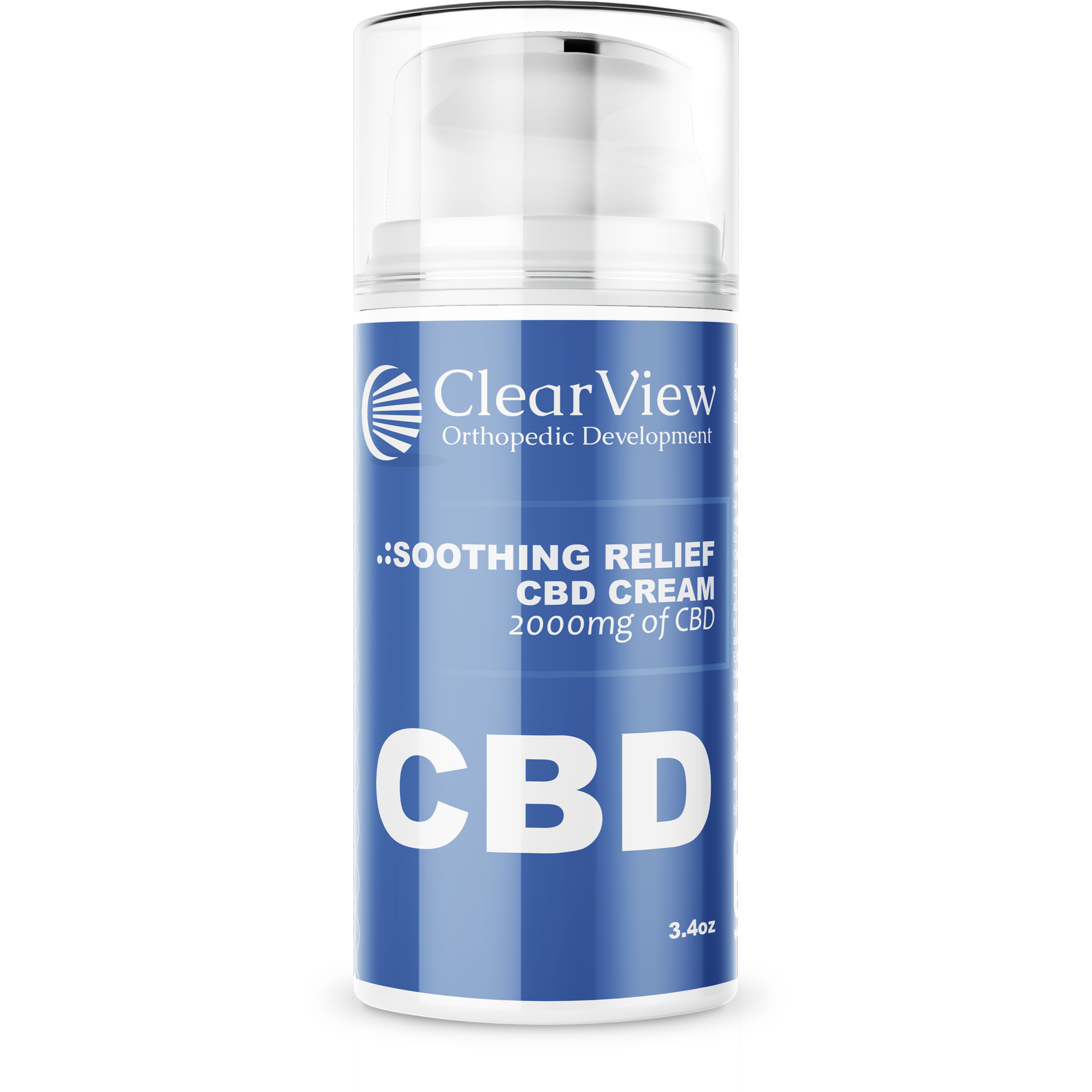 2000mg 3.4oz Topical Cream – ClearView-Thrive CBD