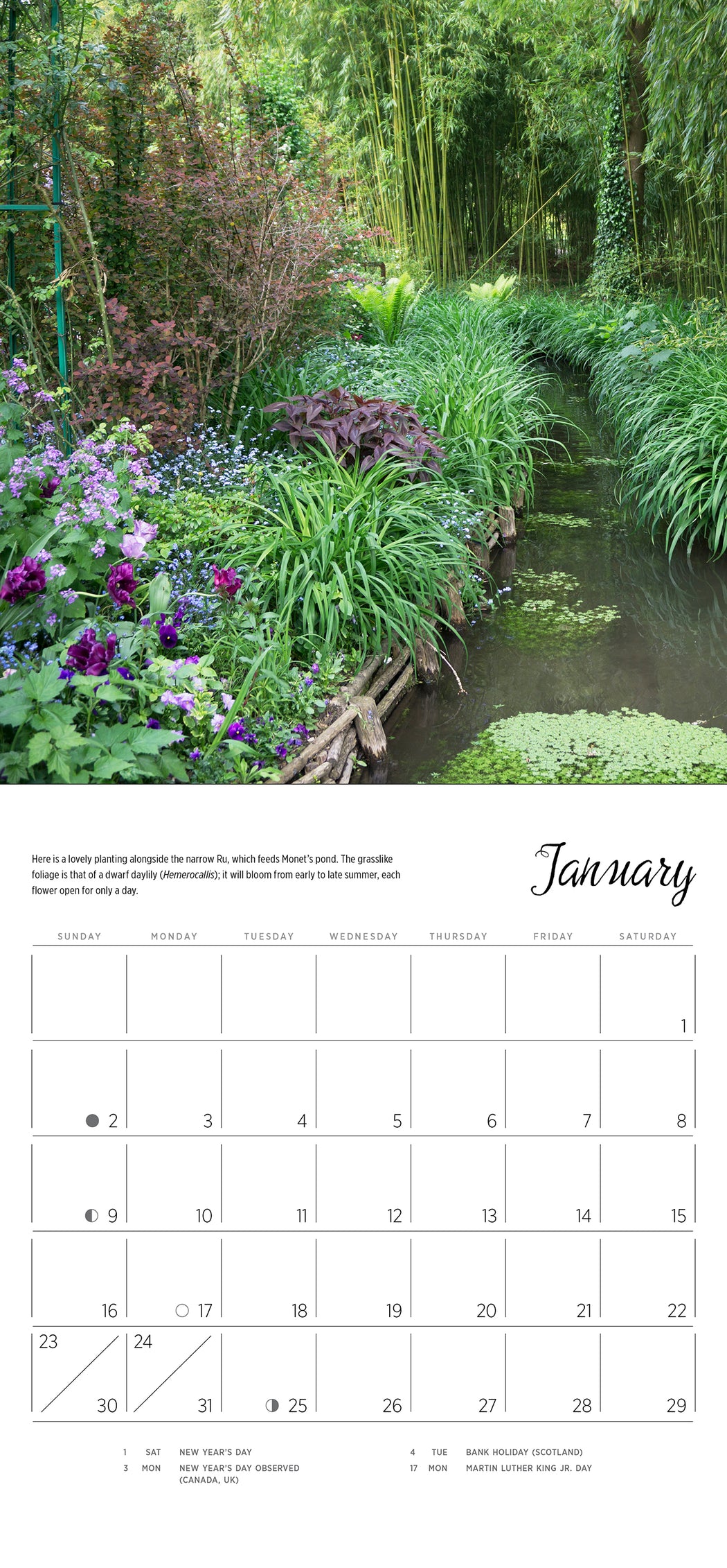 Monet's Passion: The Gardens At Giverny 2022 Mini Wall Calendar — Pomegranate