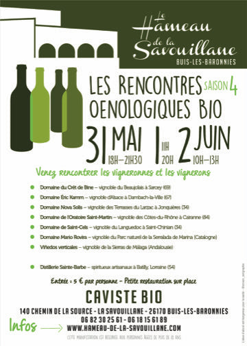 Les rencontres oenologiques BIO - du 31 mai au 2 juin 2024