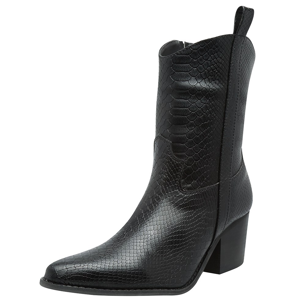 Botas Vaqueras mujer Jane Negras | Botin | Zapateria online D'luca