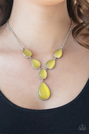 Dewy Decadence - Yellow Necklace - Blinging With Family