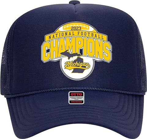 Blue Michigan Championship Hat