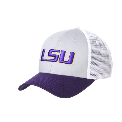 LSU Tigers Varsity Grey Trucker Hat