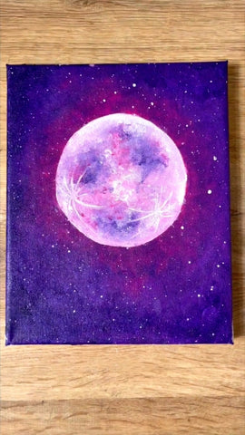 Pink Moon Paint By Numbers
