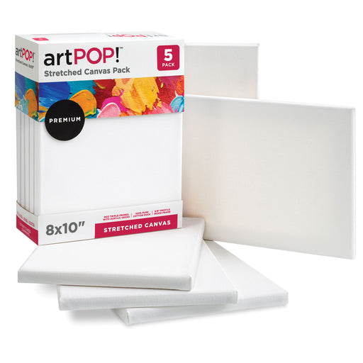 4 x 6 Gallery Depth 1-1/2 Profile Stretched Canvas 5-Pack - Gesso