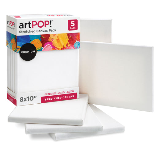 Milo | 8 x 10 Pre Stretched Artist Canvas Value Pack of 10 Canvases