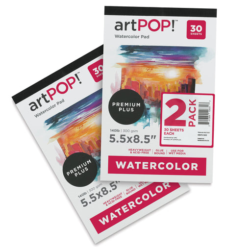Watercolor Pads, 9 x 12, Pack of 2 (60 sheets) – Artisto