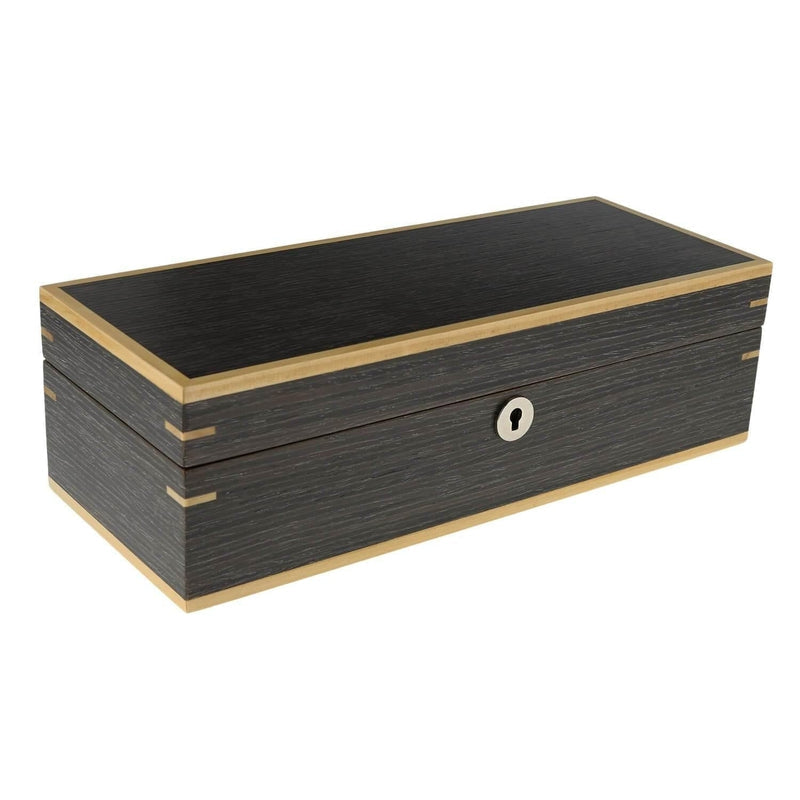 Dark Walnut Wood Natural Finish Watch Box for 5 Watches by Aevitas ...