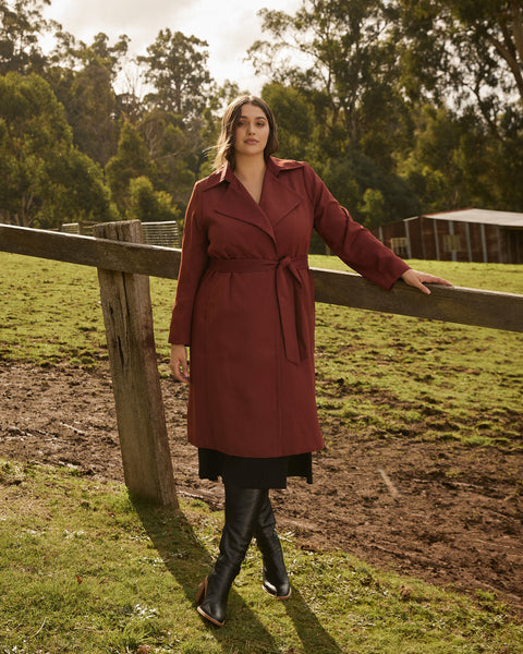 Estelle women's plus size trench coat 