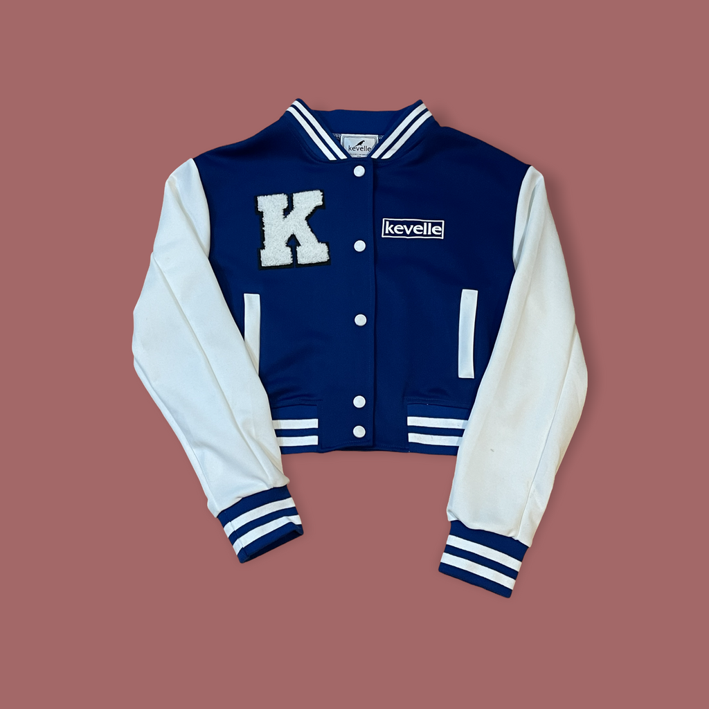 Ladies Cropped Baseball Jacket