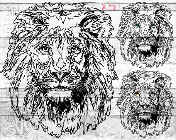 Free Free 239 Lion Face Logo Svg SVG PNG EPS DXF File