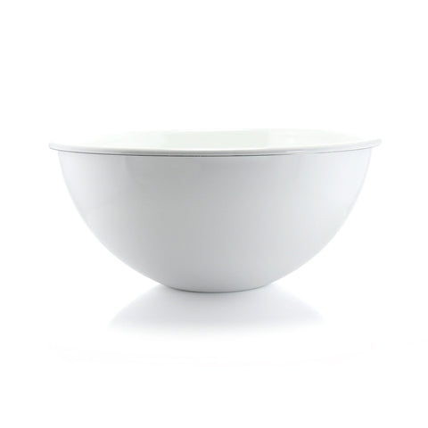 large white enamel on steel Riess mixing bowl