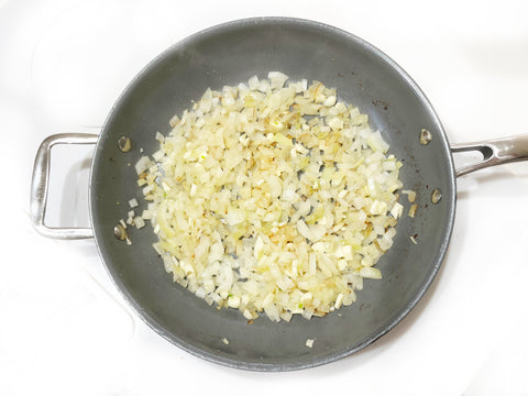 cooking onions in 3 clad fry pan
