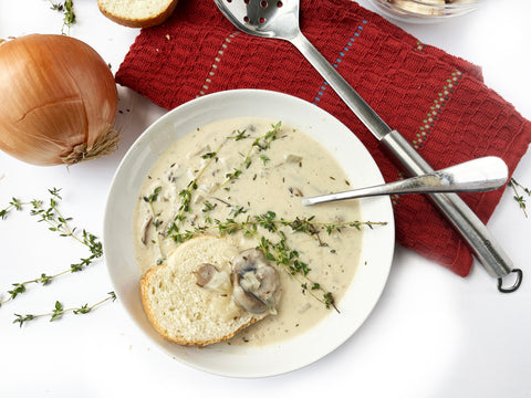 soup served with bread