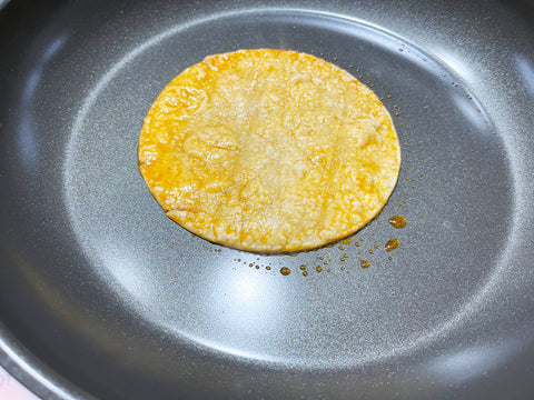 fry tortilla in kitchgear fry pan