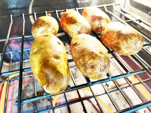 cook potatoes in oven directly on rack