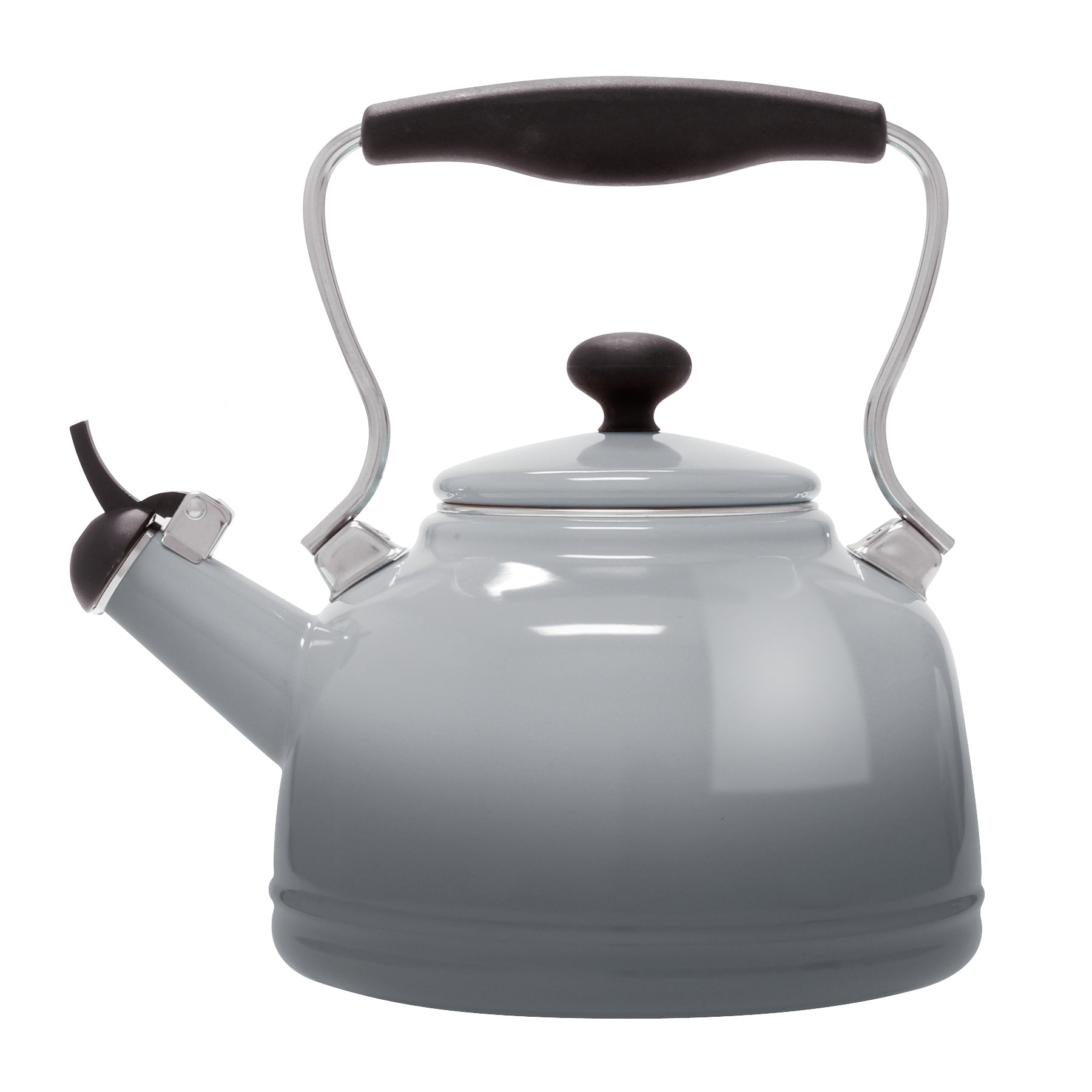 Enamel-on-Steel Lake Teakettle (1.7 Qt.), Fog Grey - Chantal product image