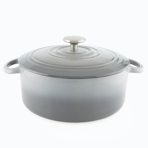 fade grey 5 quart cast iron dutch oven