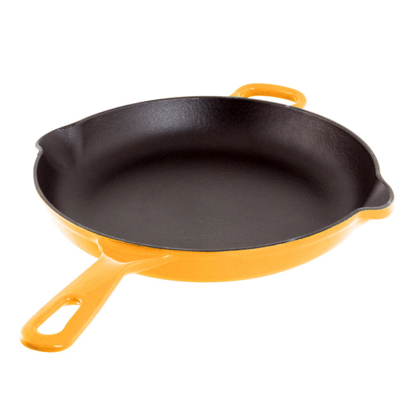 CAST IRON SKILLET MARIGOLD USED FOR BUFFALO CHICKEN DIP