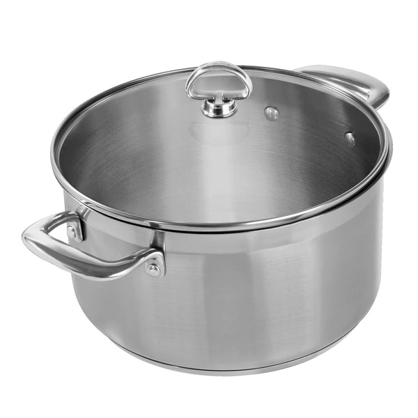 INDUCTION 21 STAINLESS STEEL 6 QUART CASSEROLE FOR GINGER SHRIMP LIME BOWLS