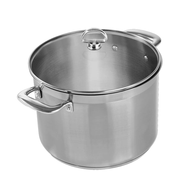 induction 21 stainless steel stock pot 8 quarts